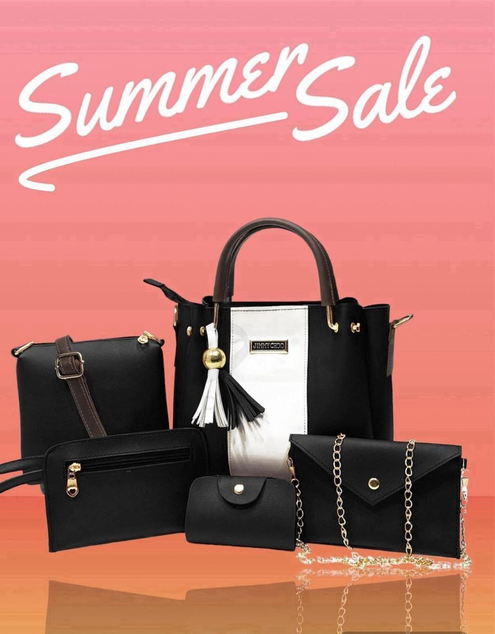 Luxury Fashion Handbag Set – Complete 5-Piece Combo