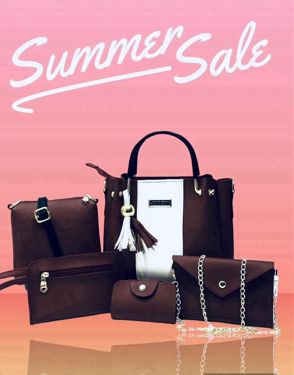 Luxury Fashion Handbag Set – Complete 5-Piece Combo